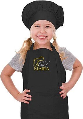 Embroidered Kids Chef Apron - Masterchef Logo Apron, Kids Custom Apron, Kids Gift, Kids Aprons, Noel Gift