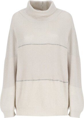 Turtleneck Knitted Jumper-AT