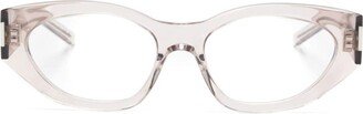 Logo-Plaque Cat-Eye Glasses