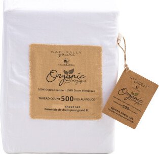4pc 500tc Organic Cotton Sheet Set