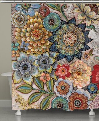 Boho Bouquet Shower Curtain - Multi/boho