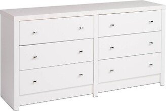 Calla 6 Drawer Dresser White