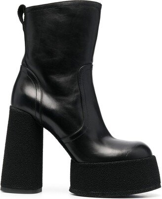 Platform-Sole 125mm Heeled Boots