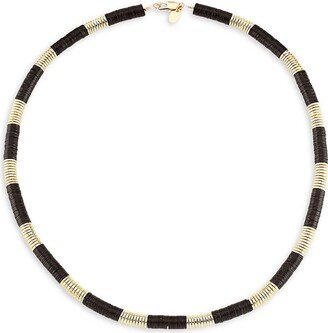 Margot Goldtone & Vinyl Beaded Necklace