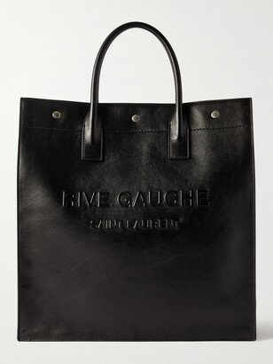 Logo-Embossed Leather Tote Bag