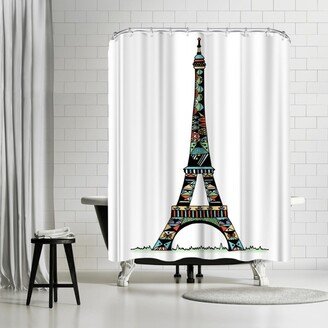 71 x 74 Shower Curtain, Paris by Patricia Pino