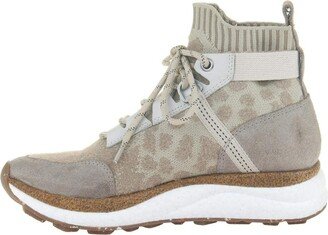 Women's Hybrid High Top Sneakers - Khaki - 7 M US