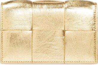 Leather Card Case - Gold-AA