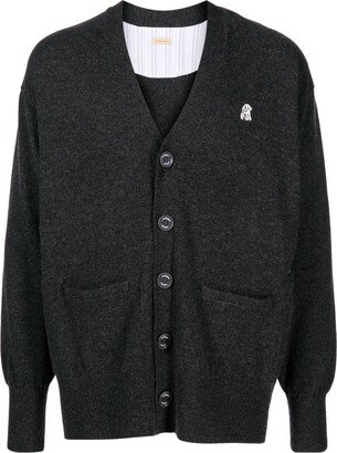 V-neck cashmere cardigan-AP