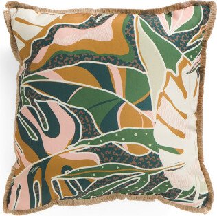 18x18 Indoor Outdoor Tropical Pillow