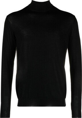 Mock-Neck Cashmere-Blend Jumper