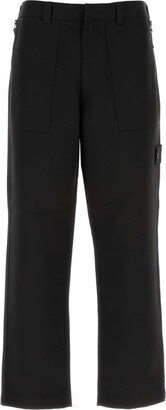 Compass Patch Straight-Leg Pants-AB