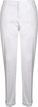 Mid-Rise Straight Leg Trousers-AJ