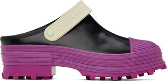 Black & Purple Traktori Clogs