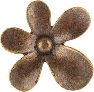 Antique Bronze Whimsical Flower Metal Knob, Cabinet Drawer Pull, Modern Hardware Farmhouse Pull