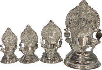 925 Sterling Silver Hallmarked Ashta Lakshmi/Kamakshi Deepak | Diya
