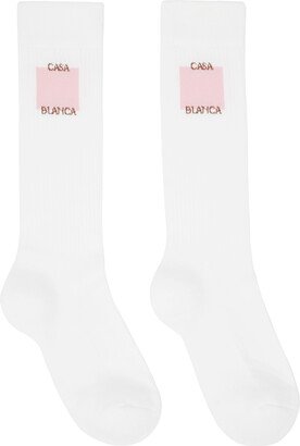 White Square Socks