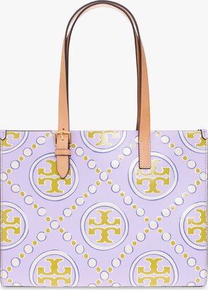 ‘T Monogram’ Shopper Bag - Purple