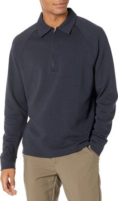 Men's Dbl Knit Qtr Zip Raglan