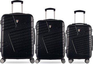 TUCCI Italy Boschetti Textured Hardshell 3-Piece Luggage Set