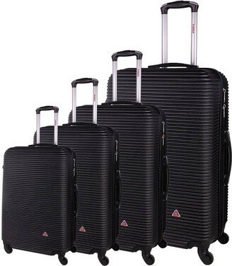 Royal Lightweight Hardside Checked Spinner 4pc Luggage Set