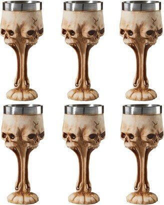 Gothic Scare Skull Goblets: Set of 6