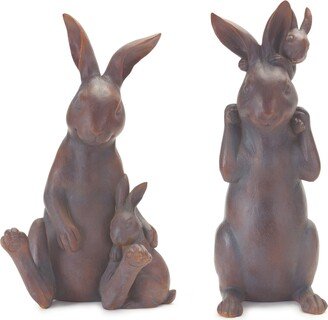 Mother Rabbit and Baby Bunny Statue