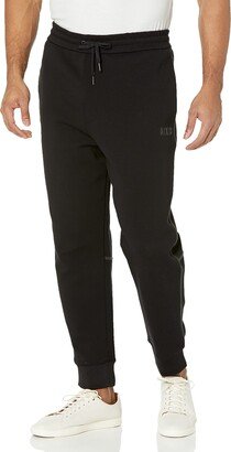 A|X Armani Exchange Men's Contrast Piping Logo Jogger Sweatpants-AA