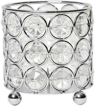 Elipse Crystal Decorative Flower Vase, Candle Holder, Wedding Centerpiece