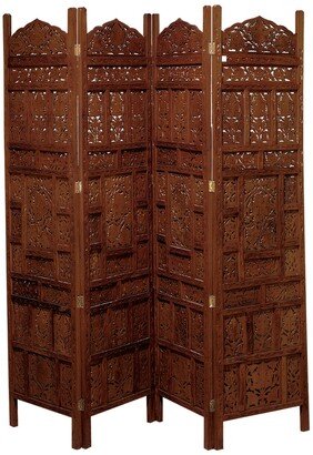 Mango Wood Traditional Room Divider Screen