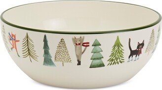 Furry Cats Earthenware Serving Bowl