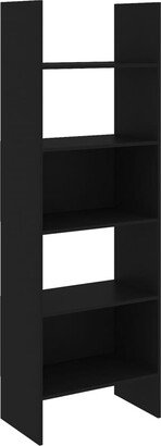 Book Cabinet Black 23.6x13.8x70.9 Chipboard-AA