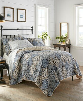 Stone Cottage Arell Cotton Reversible 3 Piece Quilt Set, Full/Queen