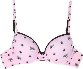 Eyestar Printed Push-Up Strapped Bra