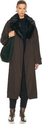 Oversized Trench Coat in Brown