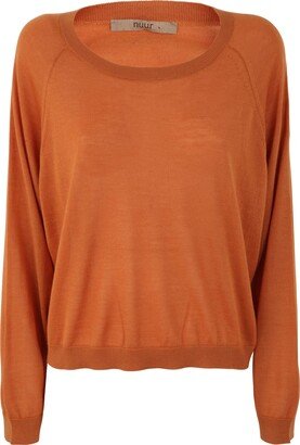 Wide Boxy Round Neck Pullover