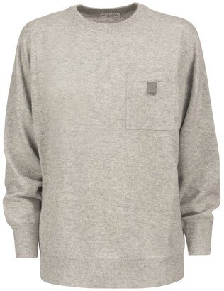 Straight Hem Crewneck Jumper