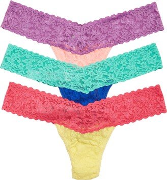 Confetti Low Rise Thongs - Pack of 3