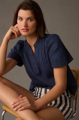 Poplin Pintuck Blouse