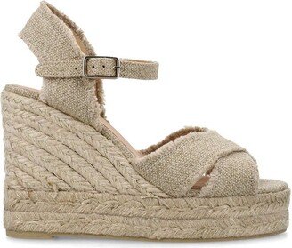 Bromelia Ankle Strap Wedge Espadrilles-AA