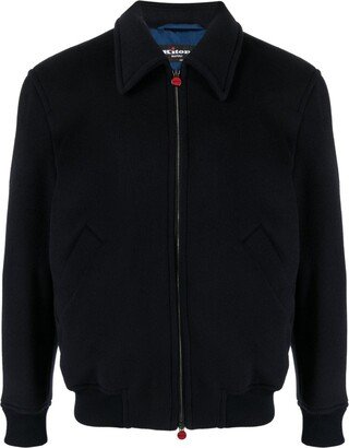 Virgin Wool-Cashmere Bomber Jacket