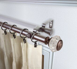 InStyleDesign Adeline 1 inch Diameter Adjustable Double Curtain Rod