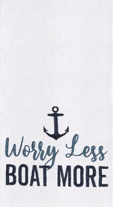 Worry Less Boat More Kitchen Towel