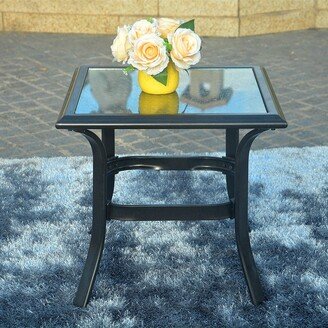 Patio Steel Side Table, Perfect for Balcony