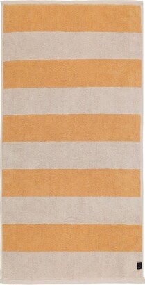 Frotté striped cotton hand towel