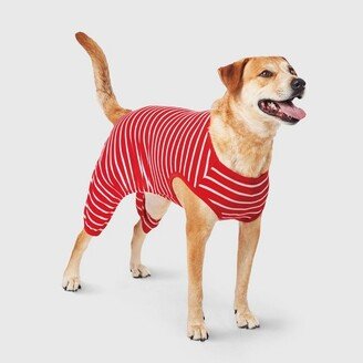 Striped Matching Family Thermal Dog Pajamas - Wondershop™ - White/Red