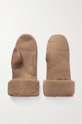 Shearling Mittens - Neutrals