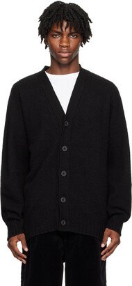 Black Shaggy Bear Cardigan