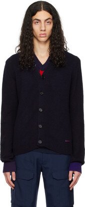 Navy Colorblock Cardigan