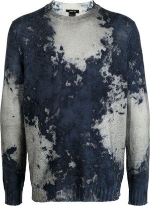 Graphic-Print Cashmere Jumper